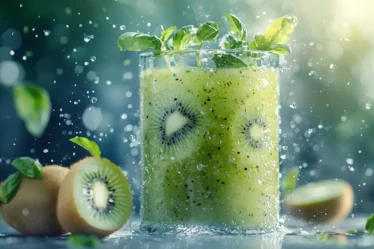 recette Jus onctueux kiwi concombre et basilic