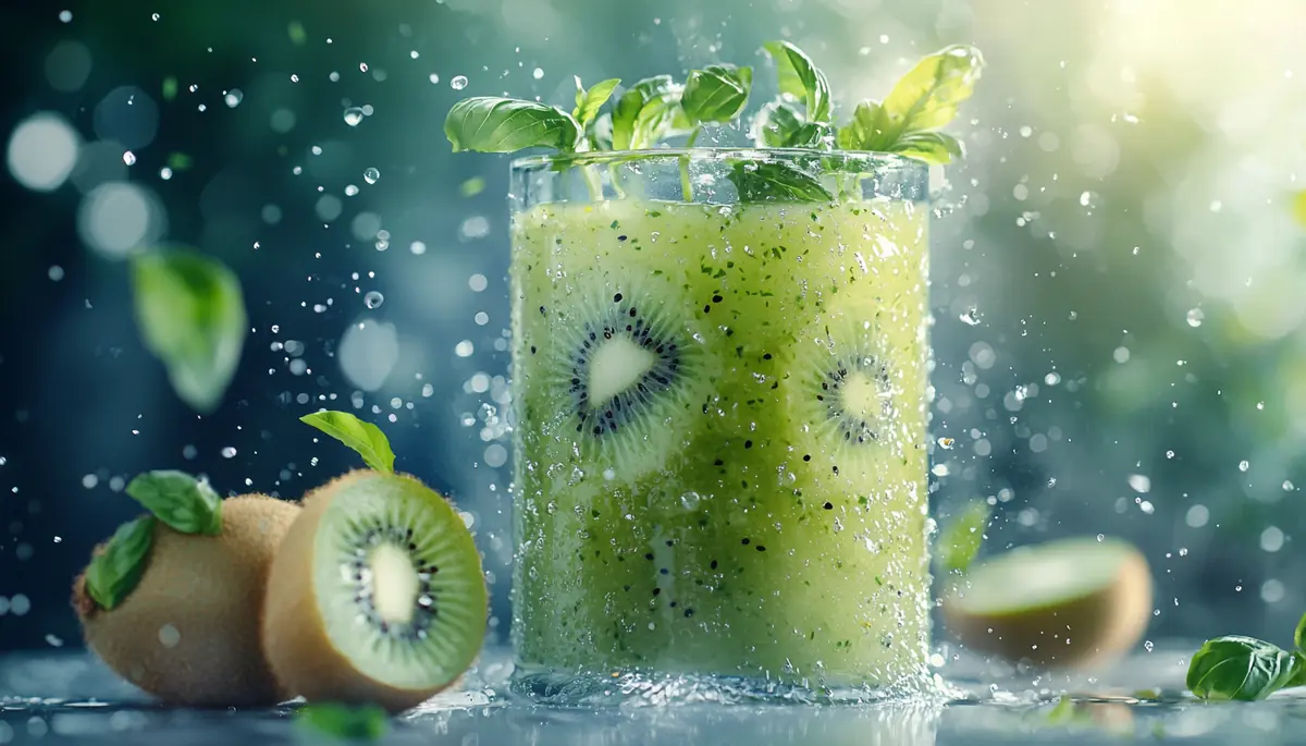 recette Jus onctueux kiwi concombre et basilic