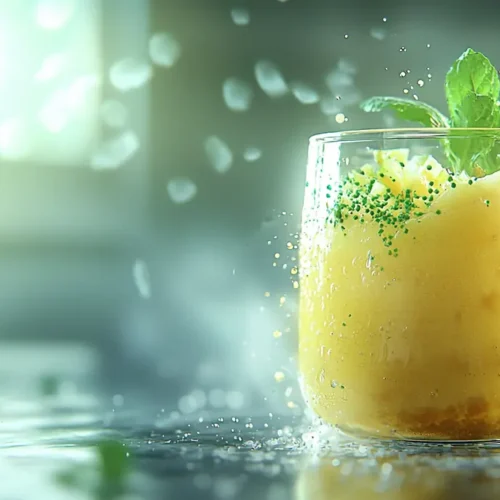 recette Smoothie ananas menthe givré
