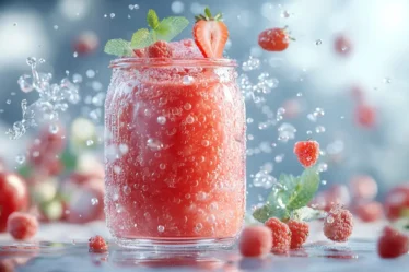 recette Smoothie fraise grenade pétillant