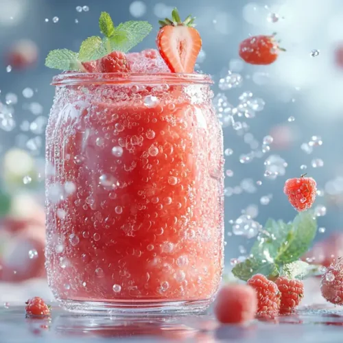 recette Smoothie fraise grenade pétillant
