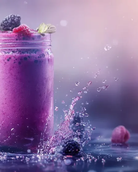 recette Smoothie fraise myrtille onctueux