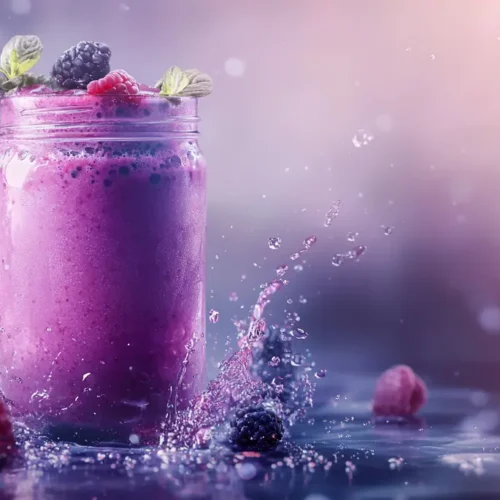 recette Smoothie fraise myrtille onctueux