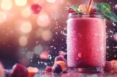 recette Smoothie framboise grenade fraîcheur