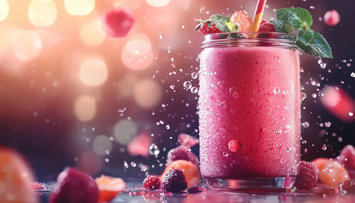 recette Smoothie framboise grenade fraîcheur
