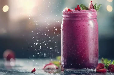 recette Smoothie framboise hibiscus glacé