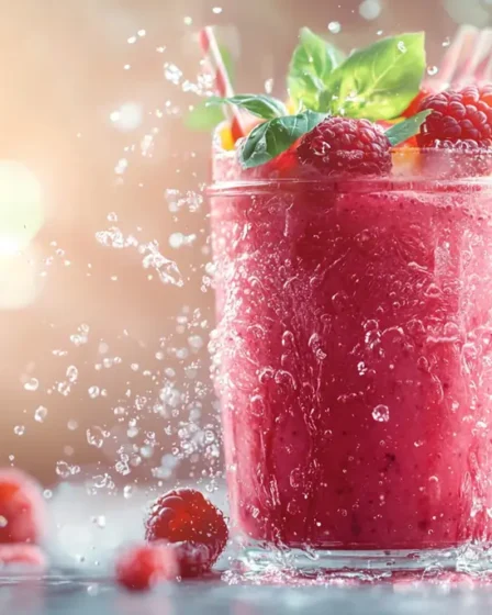 recette Smoothie framboise pomme d’été