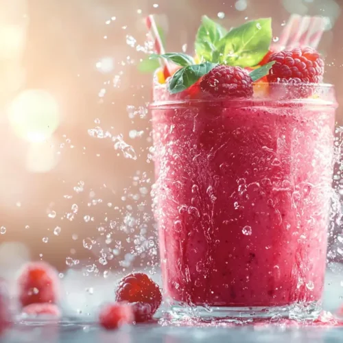recette Smoothie framboise pomme d’été