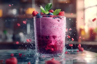 recette Smoothie fruits rouges et menthe douce