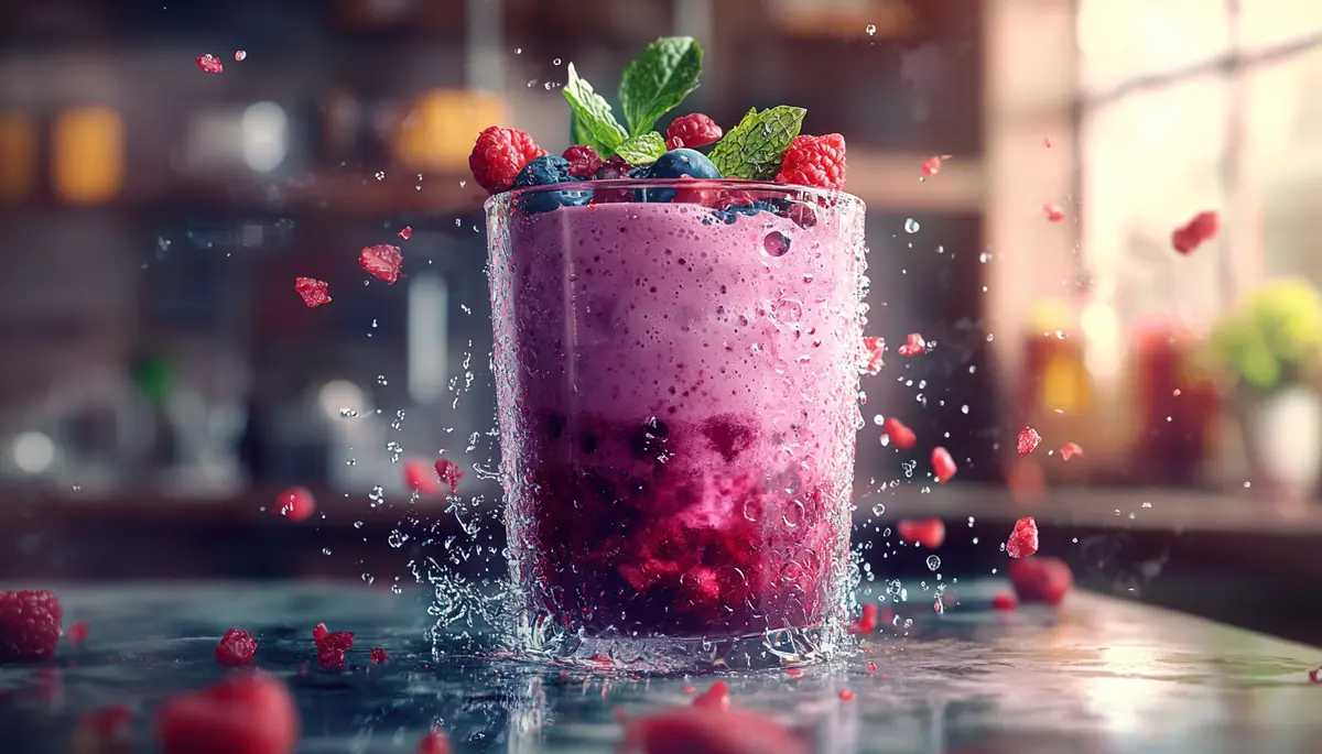 recette Smoothie fruits rouges et menthe douce