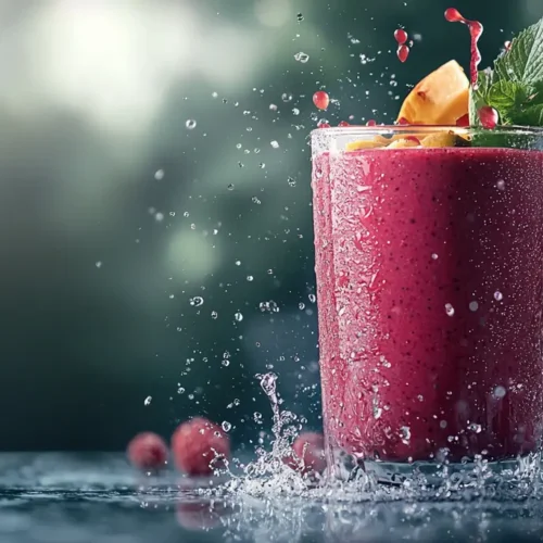recette Smoothie fruits rouges et sirop d’érable