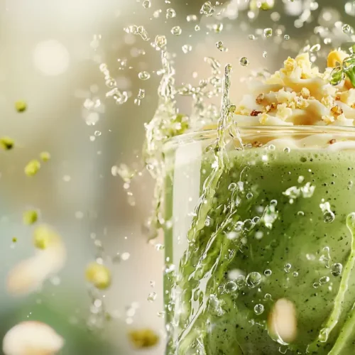 recette Smoothie lait d’amande matcha glacé