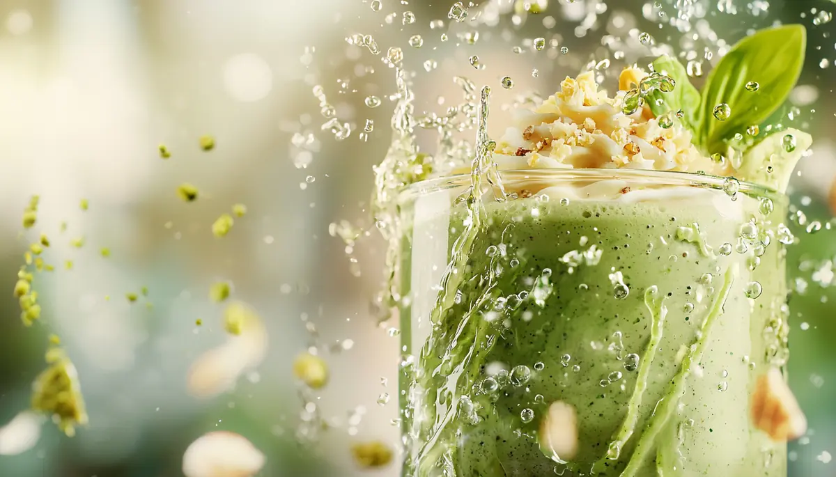 recette Smoothie lait d’amande matcha glacé