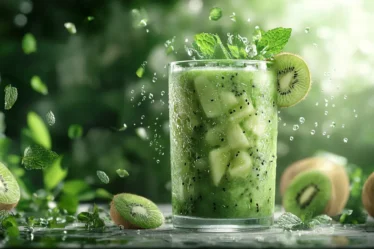 recette Smoothie revitalisant concombre kiwi menthe