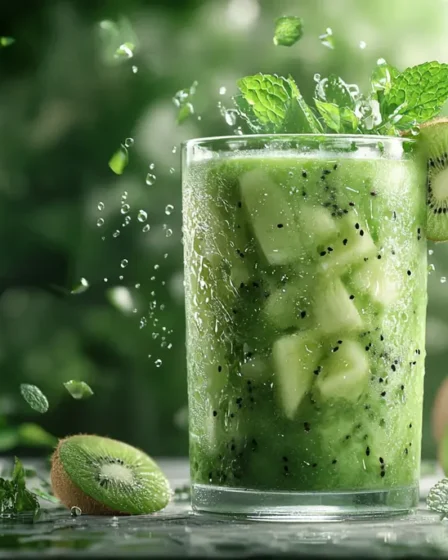 recette Smoothie revitalisant concombre kiwi menthe