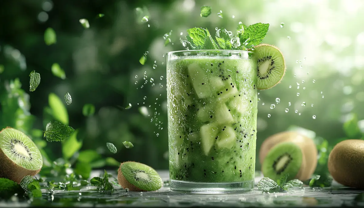 recette Smoothie revitalisant concombre kiwi menthe