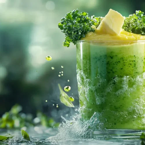 recette Vitalité verte avec chou kale et mangue