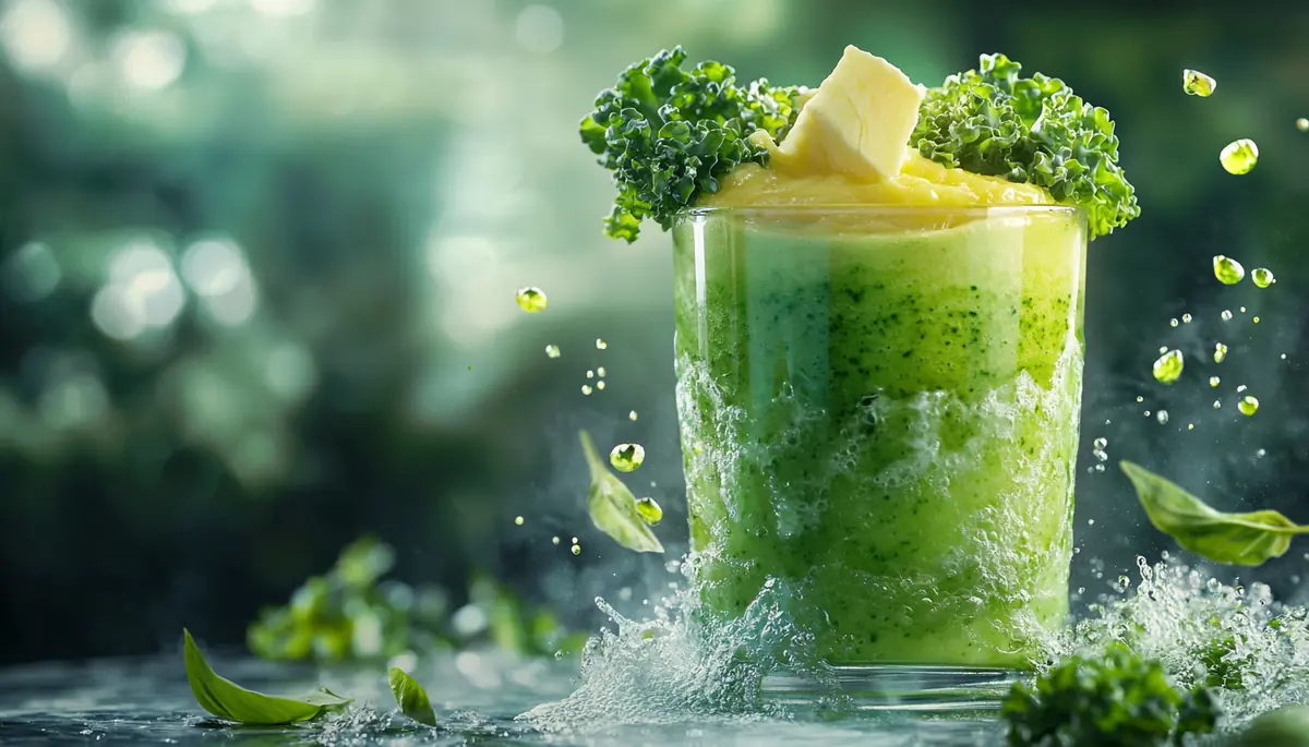 recette Vitalité verte avec chou kale et mangue